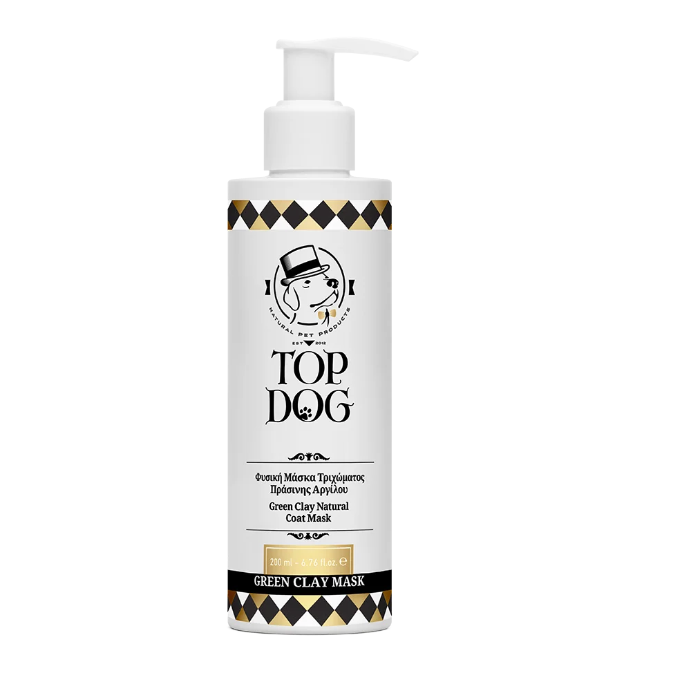 Dog conditioner mask for dry coat repair "Green Clay". Brand: Top Dog