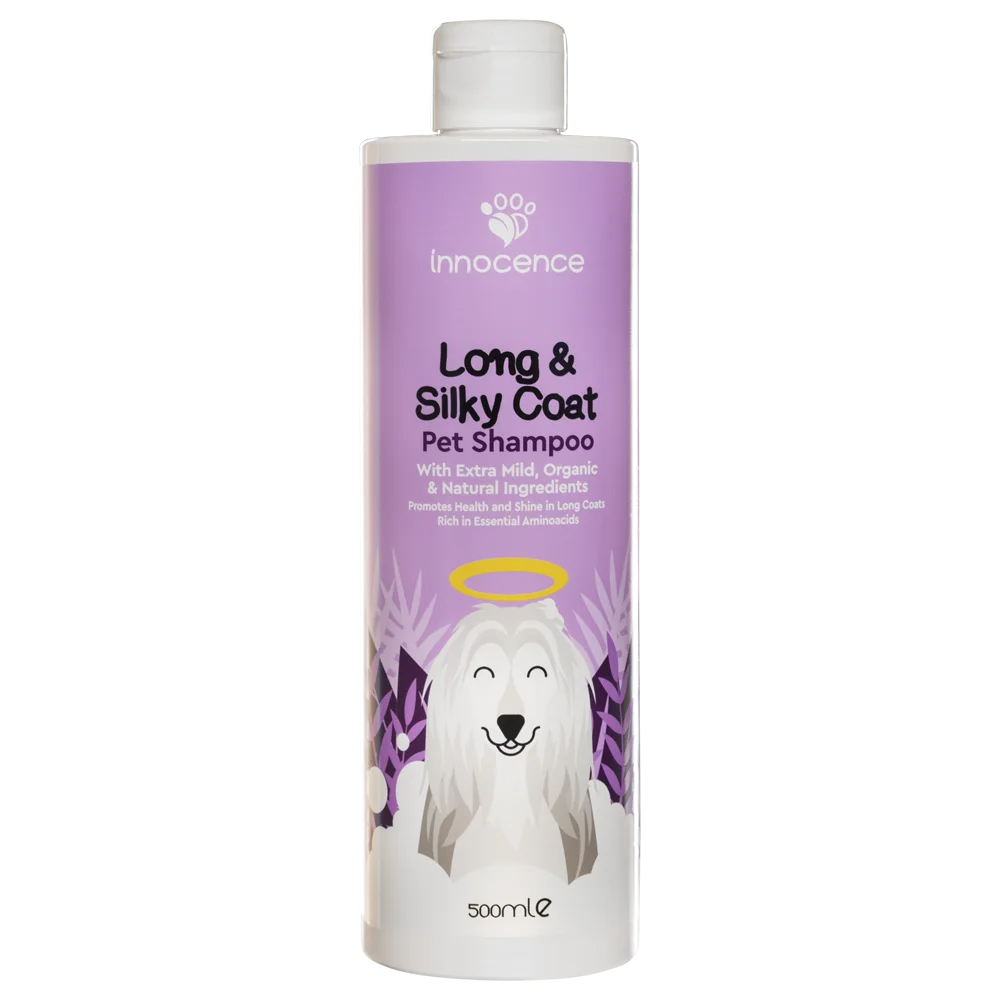 Dog Shampoo for Long and Silky coat. Brand: Innocence