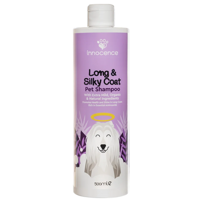 Dog Shampoo for Long and Silky coat. Brand: Innocence